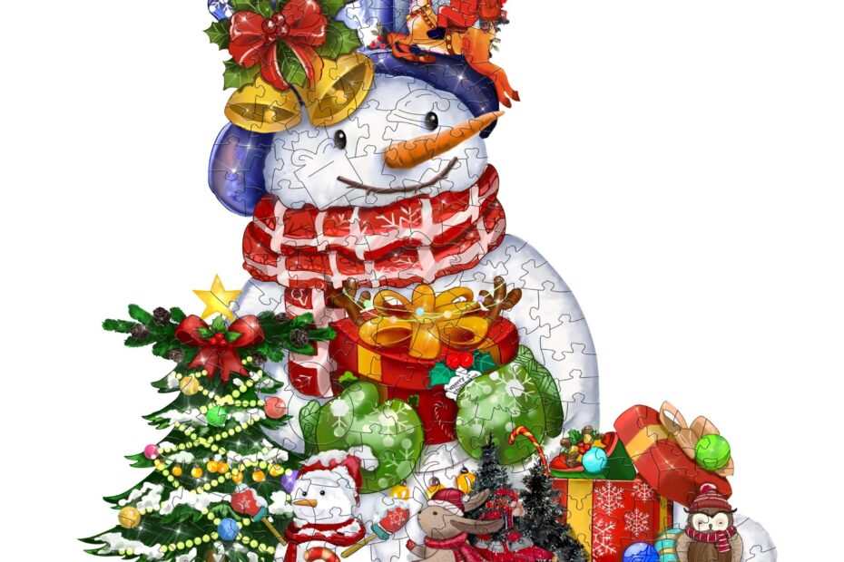 Puinen palapeli-CHRISTMAS SNOWMAN (Lumimies) 66e406a798145