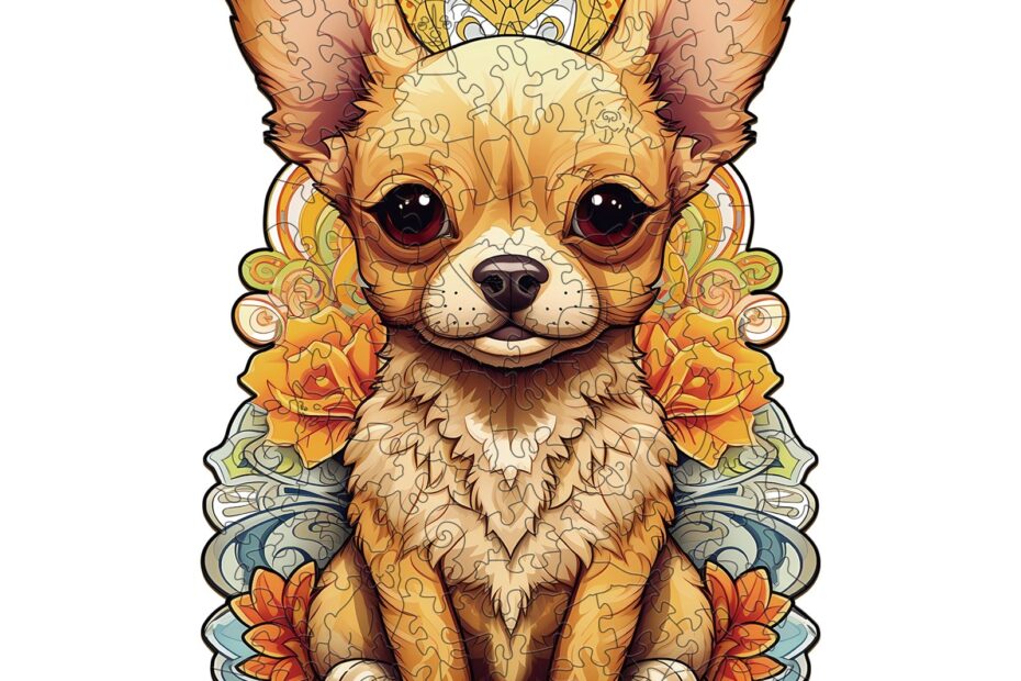 Puinen palapeli-Cute Chihuahua-2 66defda94c8a7