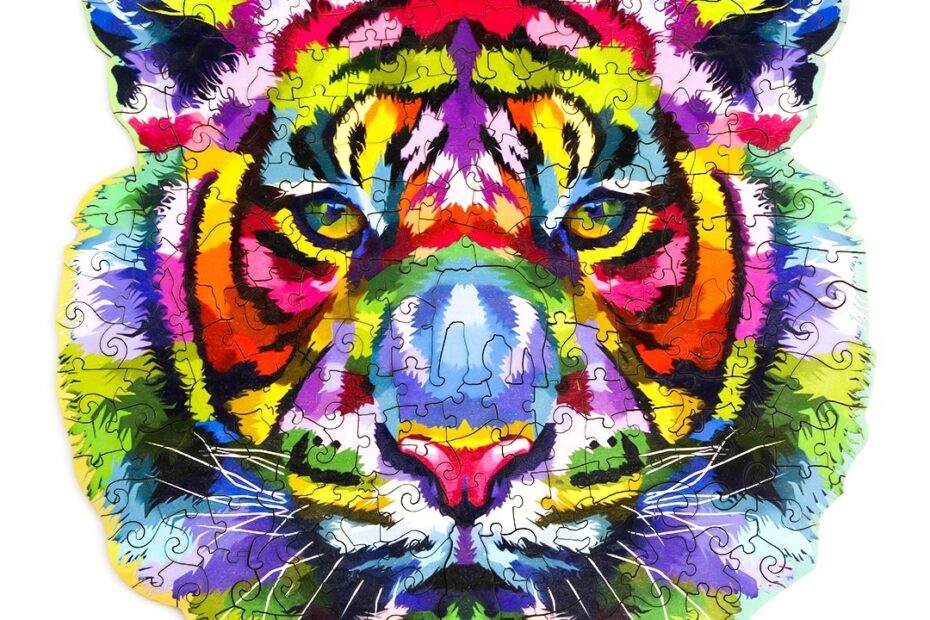 Puinen palapeli-DAZZLE VÄRI TIGERI 66d64fae2b6bd