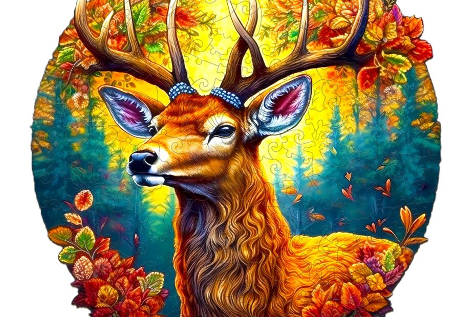 Puinen palapeli-DEER OF LIFE-1 66dc2168199ba