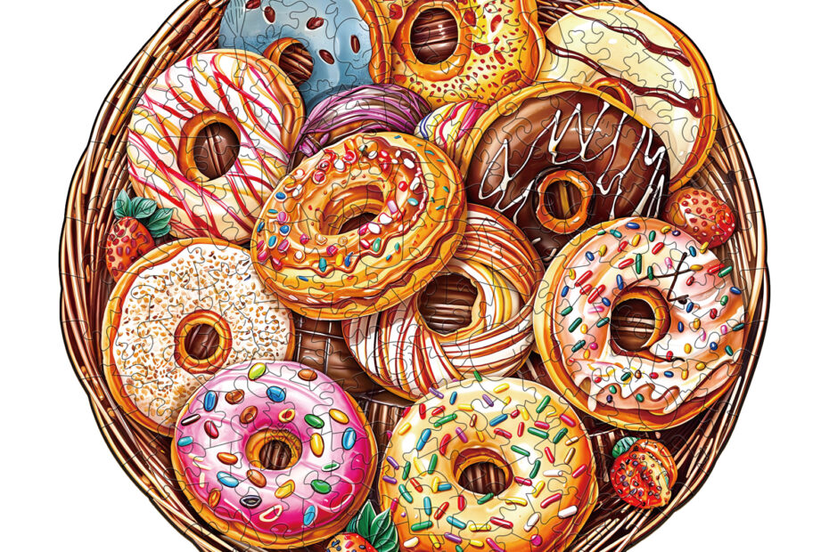 Puinen palapeli – Donuts Puzzle 66ebf65bd980a