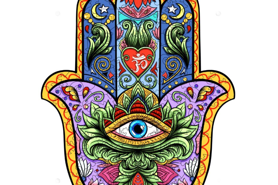 Puinen palapeli-HAND OF FATIMA 66e1bb079fd4e