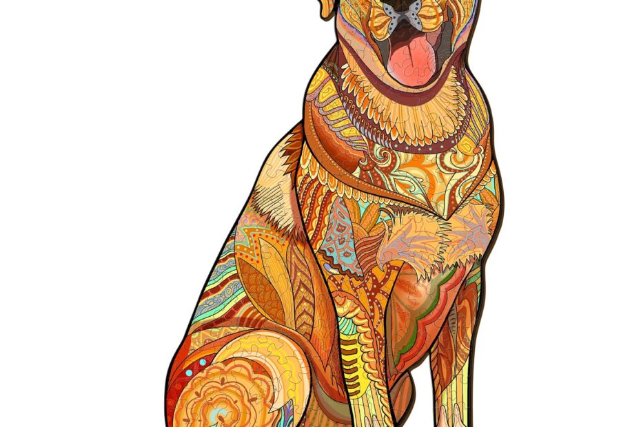 Puinen palapeli-LABRADOR-palapeli 66d6ea892e133