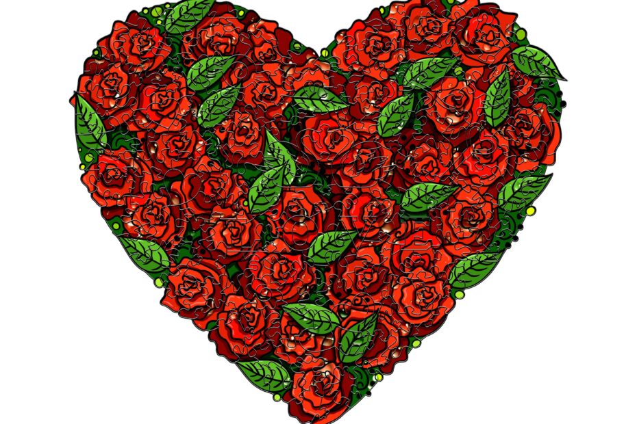 Puinen palapeli- LOVE ROSES (RAKKAUSRUUSUT) 66e0ec91073a1