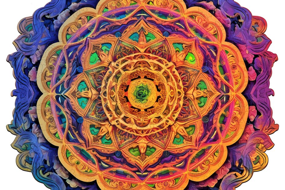 Puinen palapeli-Mandala 4 66dd8a507ff1f