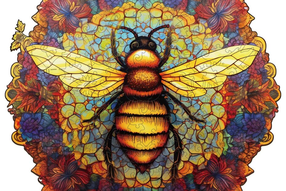 Puinen palapeli-MANDALA BEE-MANDALA BEE 66dc9d2ad3bcd
