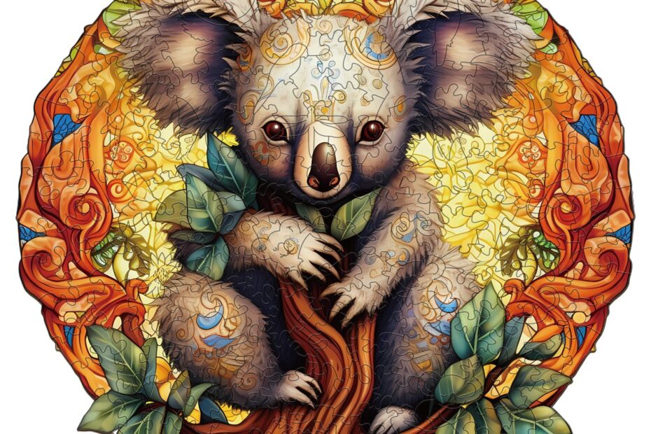 Puinen palapeli-Mandala Koala-Mandala Koala 66ee7595d7af9