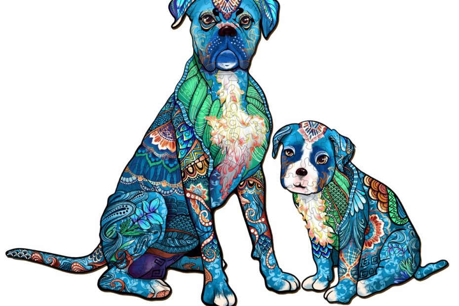 Puinen palapeli-Parent-Boxer-palapeli 66de1071ccee3
