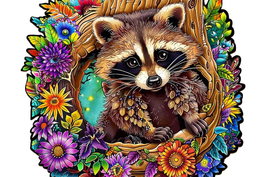 Puinen palapeli – Raccoon’s Secret Tree Den 66d6ff129fad6