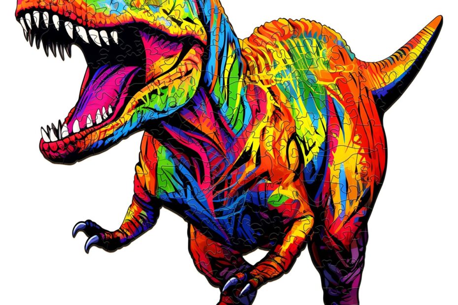Puinen palapeli-Roaring T-rex-palapeli 66e410f18554f