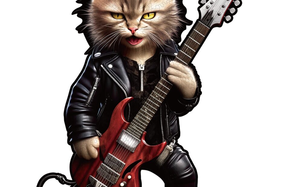 Puinen palapeli-Rock Cat 66de43efb51cd