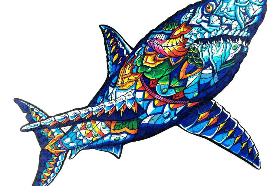 Puinen palapeli-SHAKE SHARK puupalapeli 66deb55a1327a