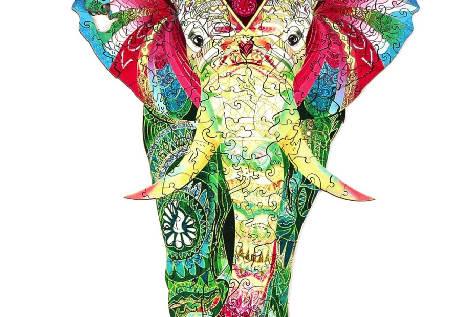 Puinen palapeli-SHINY ELEPHANTTI 66da65fd65f4b