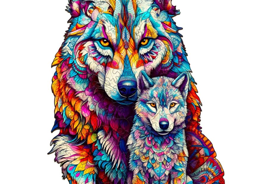 Puinen palapeli-WOLF FAMILY 66ebd7606b202